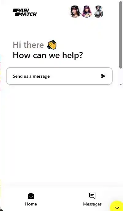 サポートサービスのオペレーターとのオンラインチャット